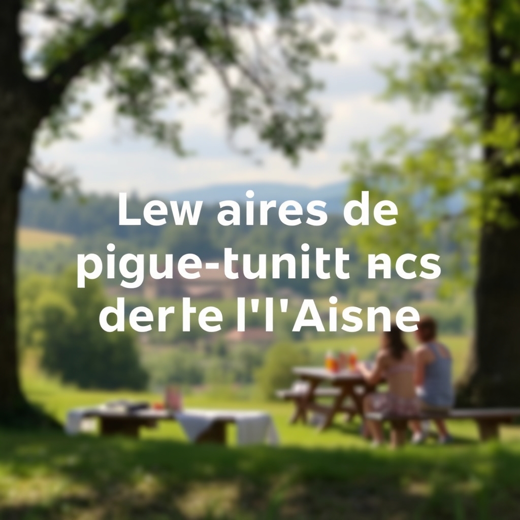 Notre sélection sur Amazon · Les aires de pique-nique aménagées dans l'Aisne
